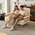 thumbnail image 6 of Timbernest 5-in-1 Convertible Sleeper Chair, Futon Sofa Couch Bed for Living Room, Space Saving, White, 6 of 11