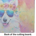 thumbnail image 4 of Samoyed Hippie Dawg Glass Cutting Board Large 12 in x 15 in, 4 of 5