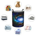 thumbnail image 6 of LNWH Laundry Basket, Space Wormhole Science Pattern Foldable Laundry Hamper With Handles Waterproof, Medium Size, 6 of 8