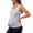 Gray, variant on Summer Maternity Shirts Striped Ribbed Maternity Tank Sleeveless Casual Slim Fitted Pregnancy Tank Tops for Women