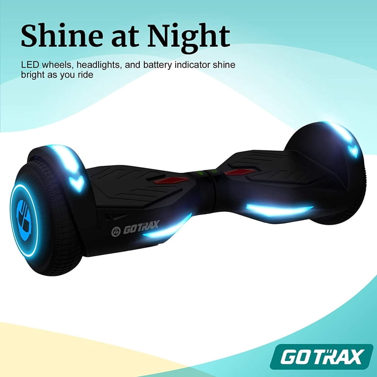 GOTRAX NOVA Hoverboard, 6.5" LED Wheels, Black photo 5