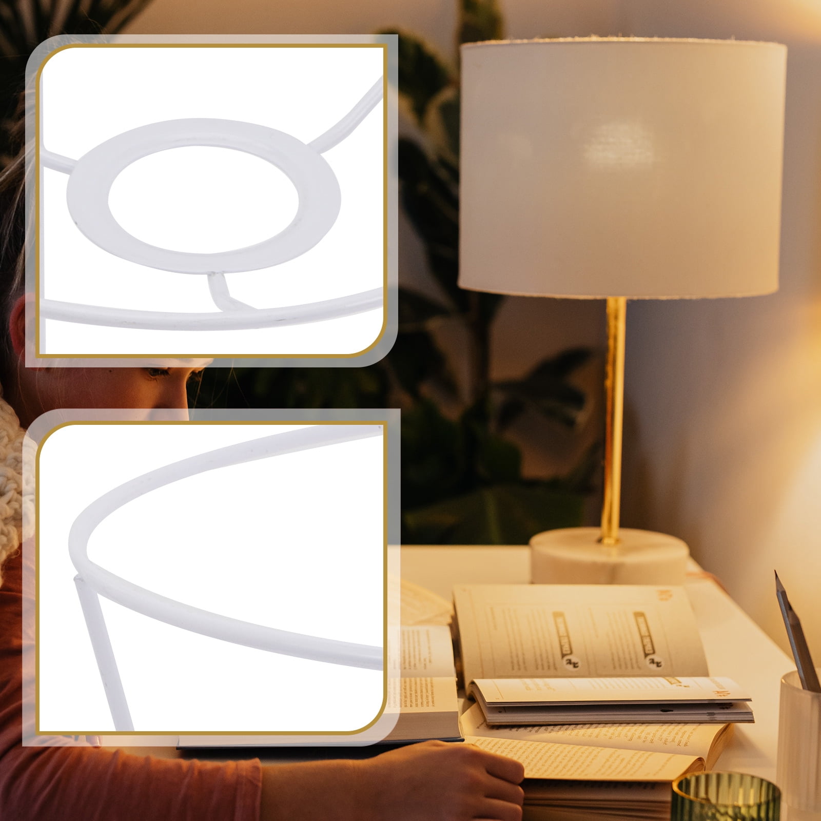 HEALEEP Simple Nordic Style Paper Floor Lamp Shade – 35x35x137cm White, Creates Soft Warm Ambient Lighting