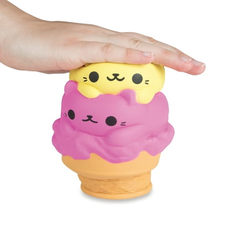 Soft N Slo Squishies Kitty Ice Cream Cone Walmart Com 