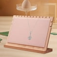 thumbnail image 4 of Necklace Pendant Display Stand Multiple Necklace Bust Necklace Easel Showcase Jewelry Display Rack for Tabletop Countertop Shop Dresser Home Beige, 4 of 8