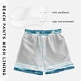 thumbnail image 3 of FORMRS Boys Swim Trunks Quick Dry Mesh Lining Beach Boardshorts, Sizes XS-XL, Green Watercolor Ocean Waves, 3 of 7