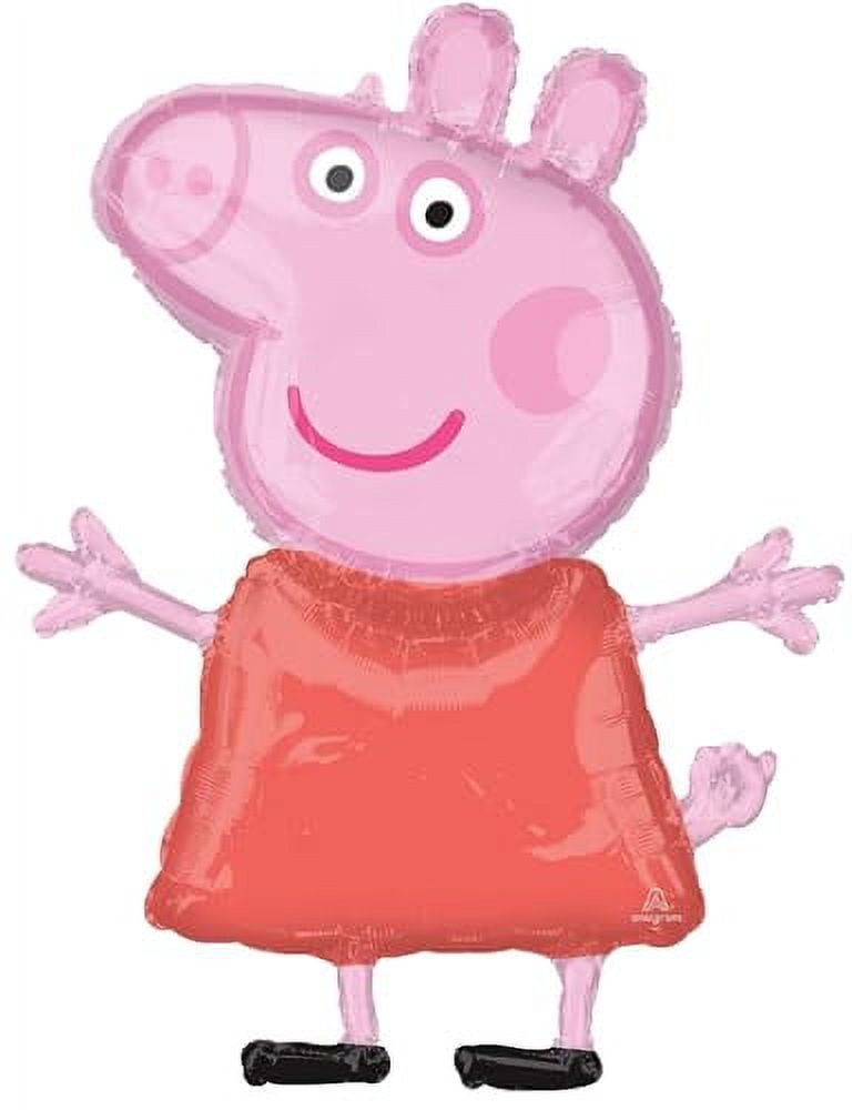 Anagram Peppa Pig and George 3rd Birthday Party Supplies Foil Balloon Bouquet Decorations