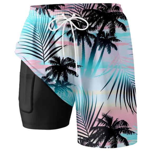 Kcolen Mens Small Swim Trunks High Stretch Mens Board Shorts Swimwear Stretchy Upf Mens Bathing Suit 9 Inch Inseam Compression Liner Beach Summer Swimming Shorts for Men