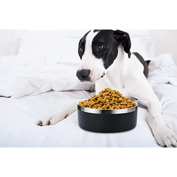 Hongchun Dog Bowls.Stainless Steel Dog Food Water Bowl.No Spill Non Slip Metal Pet Puppy Dog Feeder Food Water Bowl.Dog Dishes for Small Medium Large