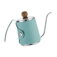 thumbnail image 3 of Hervidor de café para horno, hervidor de café por goteo, mango ergonómico a prueba de calor, cuello de cisne, cafetera para regalo, restaurante en Verde, 3 of 8
