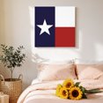 thumbnail image 4 of Canvas Wall Art, Blue Red White Texas Flag with Star, Framed Canvas Prints for Bathroom Kitchen, Minimalistic Geometric Stripe Gallery Wrapped Wall Decor for Home Office, Gifts, 10"x10" Ship Next Day, 4 of 9