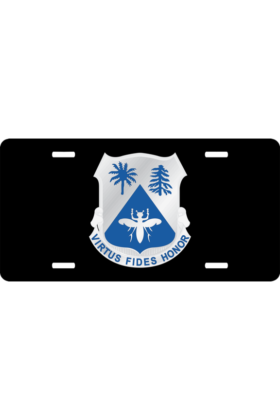 518th Regiment Unit Crest License Plate