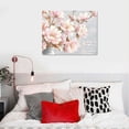 thumbnail image 5 of Chilfamy  Flower Canvas Wall Art Bathroom Artwork - Botanical Flowers Paintings for Wall Decoration, Cherry Blossoms Watercolor Pictures Prints Art Living Room Decor Ready to Hang 20x16in, 5 of 6