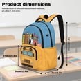 thumbnail image 7 of SEANATIVE Kids' School Backpack 17 Inch Large Capacity School Bag Book Bag Adjustable Straps Casual Daypack for Elementary Middle School Boys Girls, Cartoon Cat Stationery School Bus Pattern, 7 of 7