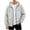 #White, variant on Fanshiluo Men's Hooded Full‑Zip Long Sleeve Windbreaker Jacket, Lightweight Water‑Resistant Casual Outerwear for Men,L,Big and Tall Men