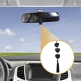 thumbnail image 3 of Accesorios de colgante para espejo retrovisor del coche de cuero sintético en forma de corazón, 1 Pc, color negro, 3 of 6