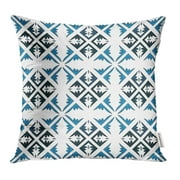 YWOTA Blue Abstract in Traditional Style Like Portuguese Tiles Azulejo Detail Pillow Cases Cushion Cover 20x20 inch