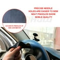 thumbnail image 5 of 15" PU Leather Carbon Fiber Car Steering Wheel Cover Protected For Chevrolet, 5 of 15