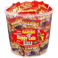 thumbnail image 1 of Haribo Mini Happy-Cola, 100 mini bags in Tub, 1000g, 1 of 1