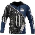 thumbnail image 2 of Sudaderas con capucha para hombre, camisetas vintage, ropa para hombre, camisetas con estampado 3D de mecánico, sudaderas casuales de moda para la calle, jerséis de gran tamaño, 2 of 5