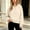 Beige, variant on Gamivast Pullover Hoodie for Women Soft Sweatshirt Drawstring Hood Kangaroo Pocket Casual Relaxed Fit Long Sleeve Tops for Fall Winter Daily Wear White S
