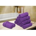 thumbnail image 2 of Living Fashions Washcloths 12 Pack – Size 12” x 12” – Soft & Absorbent Wash clothes (Purple), 2 of 15