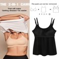 thumbnail image 2 of CHOK Camisoles à Soutien-Gorge Intégré pour Femmes, Bretelles Spaghetti Ajustables, Débardeur Sans Manches, Hauts d'Été, 2 of 6