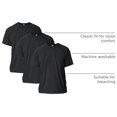 thumbnail image 4 of Camiseta Gildan G2000 Negra Pack de 3 Talla Pequeña, 4 of 6