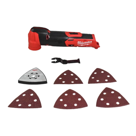 Refurbished Milwaukee M12 FUEL 12V Lithium-Ion Cordless Oscillating Multi-Tool, Brushless Motor, Variable Speed, Compact Design, 2526-20