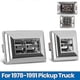 thumbnail image 2 of Front door window switches for 78-91 GM pickup, pair, 2 of 5