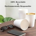 thumbnail image 5 of NOGIS 100 Count 12 oz Disposable White Paper Coffee Cups, To Go Hot Cups for Coffee, Chocolate, Juice, Hot or Cold Beverage Drinking Cup Suitable for Party, Office, Travel, and Events, 5 of 7