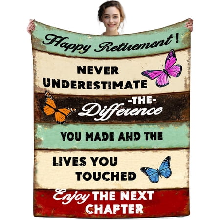 Retirement Gifts for Women Blanket Best Retirement Gifts Ideas Throw Blanket Retired Gifts for Women Coworker 40 x50