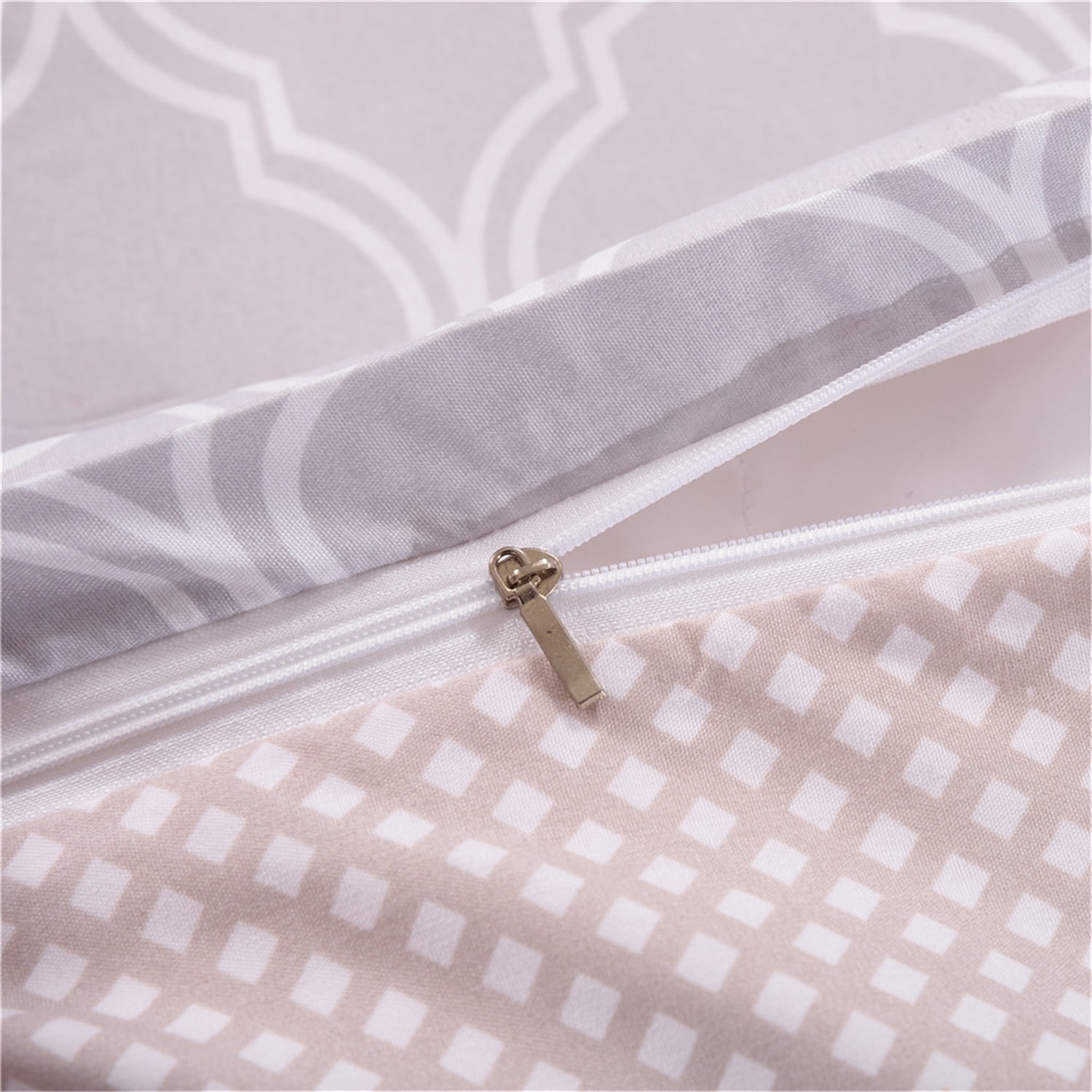 NC Queen Duvet Cover Set 3-Piece With 2 Pillowcases, Soft Brushed Microfiber, Comforter Not Include