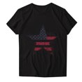 thumbnail image 4 of VerPetridure American Flag Shirts for Women 4th of July Tops USA Print T Shirt Casual Short Sleeve American Proud T-Shirt Tops, 4 of 4