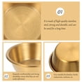 thumbnail image 4 of 4 Pcs Assiettes à Assaisonnement en Acier Inoxydable Sauce Soja Piment Dessert (7CM), 4 of 8