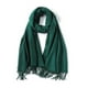 thumbnail image 2 of Bufanda de mujer cálida de otoño a cuadros, pashminas con borlas, 2 of 5