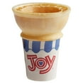 thumbnail image 2 of Joy #30J Flat Bottom Jacketed Cake Cone, Professional Paper-Wrapped Ice Cream Cone, Dispenser Pack, 600/Case, 2 of 5