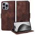 thumbnail image 3 of Funda GANGXUN para iPhone 16 Pro con diseño acolchado elegante, cuero PU, protección total y ajuste preciso, 3 of 5