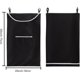thumbnail image 3 of Cesto para la colada colgante XL de 30.0 x 20.0 in, cesto para colgar negro con apertura grande, cesto para puerta y bolsa para la colada colgante (negro, paquete de 2), 3 of 5