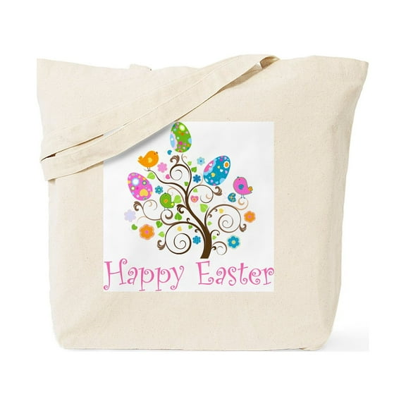 CafePress - Happy Easter Tote Bag - Unisex Canvas Tote Bag, Beige, 1-Piece