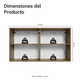 thumbnail image 2 of Alacena Gabinete Superior Cocina Madesa Vik 120cm MV, 2 of 5