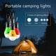 thumbnail image 3 of Lámpara de camping, 4xLED Lámpara de camping LED Linterna de camping Juego de bombillas de lámpara de tienda de campaña, Luz de emergencia con mosquetón Linterna de camping portátil impermeable LED Xemadio 221185-2, 3 of 9