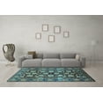 thumbnail image 3 of Ahgly Company Indoor Rectangle Oriental Light Blue Industrial Area Rugs, 8' x 12', 3 of 4