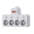 thumbnail image 2 of BotaniNest Function Wall Socket Extender With USB Charging Ports Individual Switches Surge Wall Design Fast Charging USB A & Type C Ports Ideal For Home Offi, 2 of 7