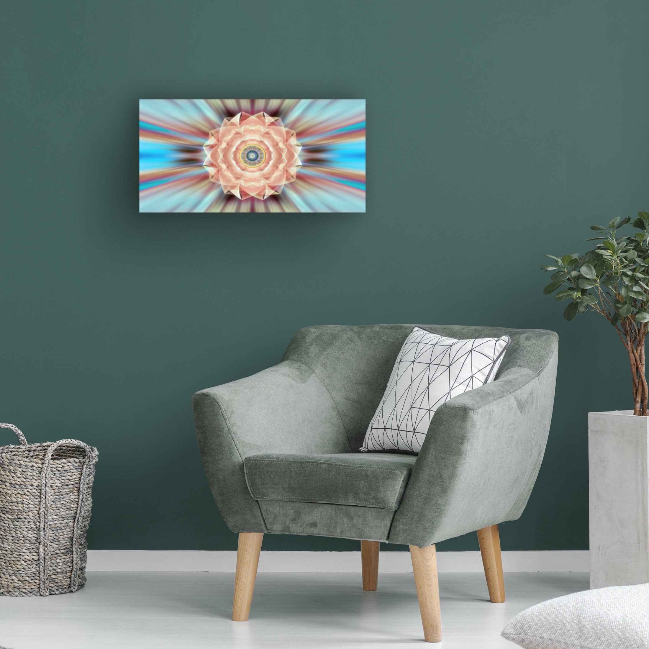 Canvas Wall Art - David Manlove 'Sun Diode 7' Wall Art for Living Room, Bedroom, or Office Décor by Trademark Fine Art - 47 x 24 Inches