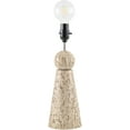 thumbnail image 3 of Livabliss Teslin Traditional Accent Table Lamp, 22-inch, Light Grey/Brown with Brown Shade (Set of 2), 3 of 5