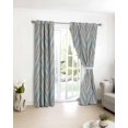 thumbnail image 3 of Wood Grain Blackout Curtains for Bedroom/Living Room, Thermal Insulated Kitchen Curtains, Vintage Geometric Wooden Planks Brown Green Grommet Darkening Window Treatment Drapes 52"x63"x2, 3 of 8