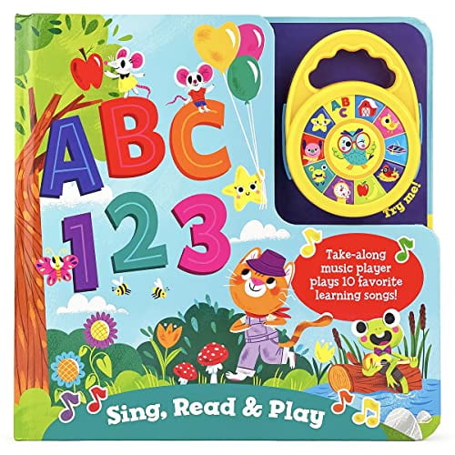 Pre-Owned ABC 123 Sing, Read & Play - Children's Deluxe Music Player Toy and Board Book Set, Ages 1-5, 9781646386260, 1646386264, Paperback, Deluxe edition