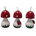 thumbnail image 2 of Red Mushroom with Ladybug German Wood Christmas Ornament Set Made in Germany, 2 of 2