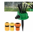 thumbnail image 5 of Aspersor de jardín giratorio automático de gran área con boquillas ajustables, base de pico resistente, sistema de ahorro de agua para césped, macizos de flores y huertos de vegetales., 5 of 5