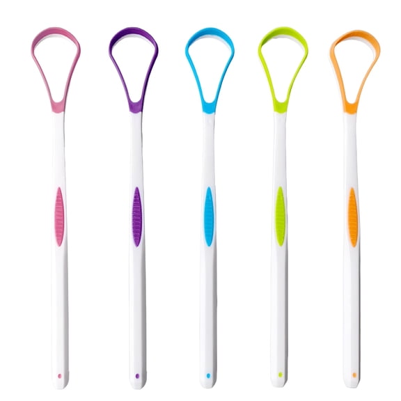 ACDANC 5Pcs/10Pcs Tongue Scraper Cleaner for Adult & Kids,Plastic Tongue Brush Oral Care Scrapers Kits for Fresh Breath Mouth Health Cleaning Accessory